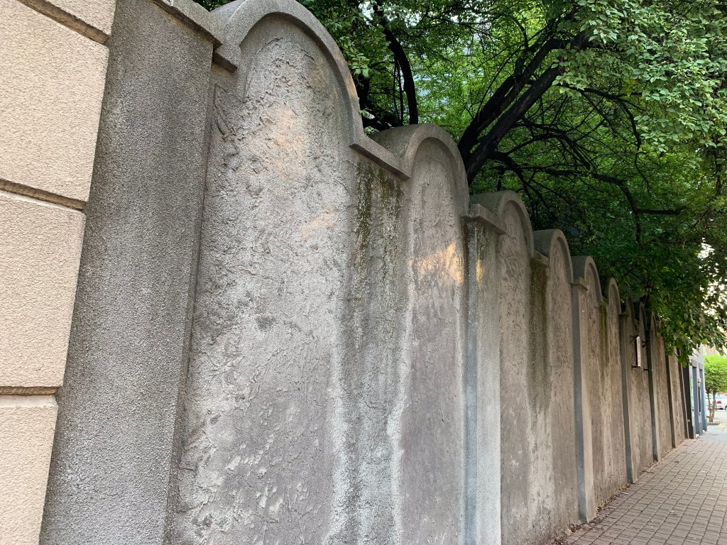 Ghetto wall remains