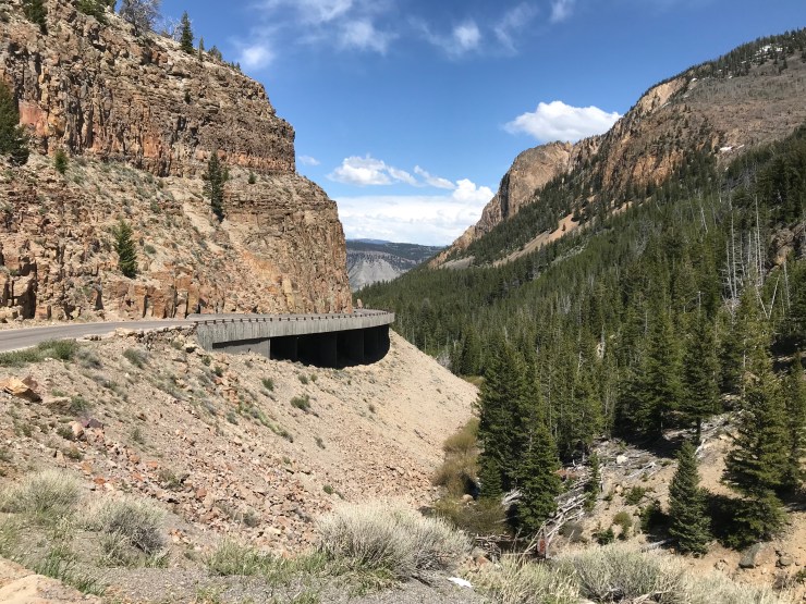 Bridge at Golden Gate Canyon in Yellowstone